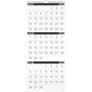 At-A-Glance Contemporary 3-Month Vertical Wall Calendar