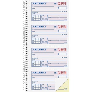 Adams Spiral 2-part Money/Rent Receipt Book