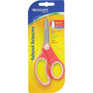 Westcott Soft Handle 5" Blunt Kids Value Scissors