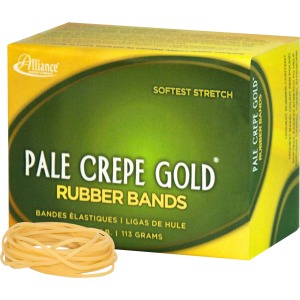 Alliance Rubber 20169 Pale Crepe Gold Rubber Bands - Size #16