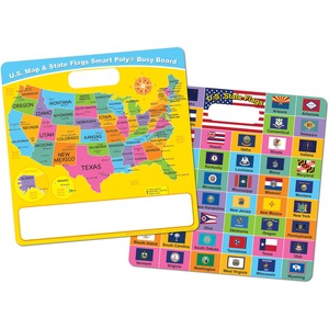 Ashley U.S. Map/Flags Smart Poly Busy Board