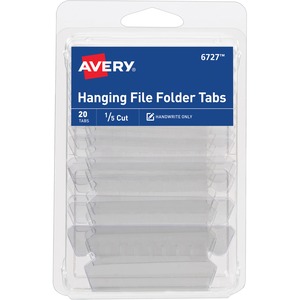 Avery® Hanging File Folder Tabs, 1/5 Cut, 20 Total (06727)