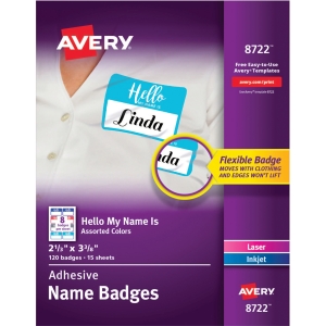 Avery® Self-Adhesive Name Tags