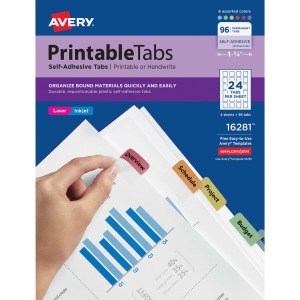 Avery® Printable Repositionable Tabs