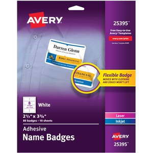 Avery Adhesive Name Badges