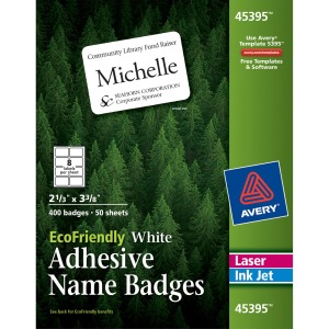 Avery® Eco-friendly Premium Name Badge Labels