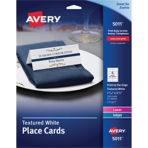 Avery® Laser, Inkjet Print Tent Card