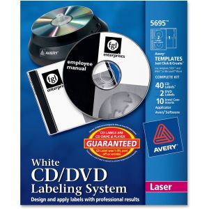 Avery Matte White Film DVD Labeling System