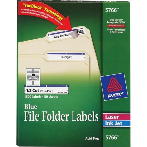 Avery® TrueBlock File Folder Labels