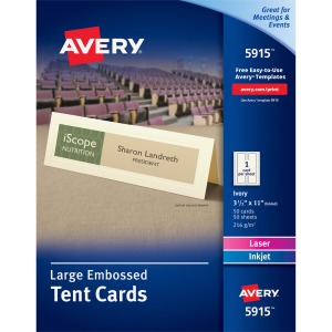 Avery® Laser, Inkjet Tent Card