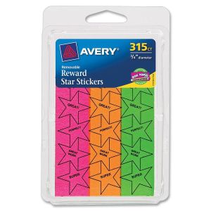 Avery Star-shaped Reward Stickers