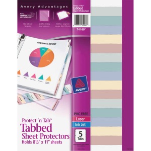 Avery® Tabbed Sheet Protectors