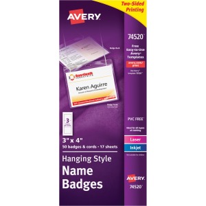 Avery® Hanging Style Name Badges