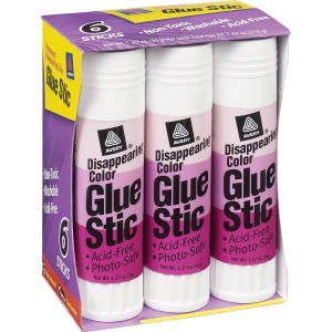 Avery® Glue Stic with Disappearing Purple Color