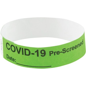 Advantus COVID Prescreened Tyvek Wristbands