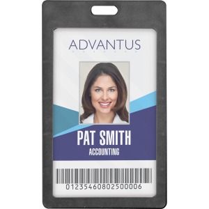 Advantus Vertical Rigid ID Badge Holder