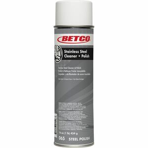 Betco Aerosol Stainless Steel Cleaner And Polish, 17 Oz, Pack Of 12