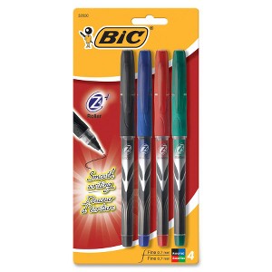 BIC Rubber Grip Fine Pt. Roller Ball Pen