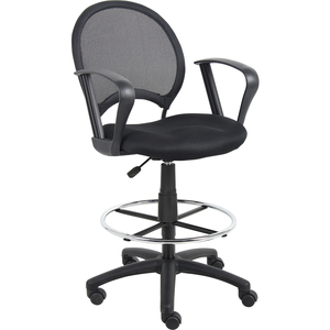 Boss Mesh Drafting Stool W/ Loop Arms