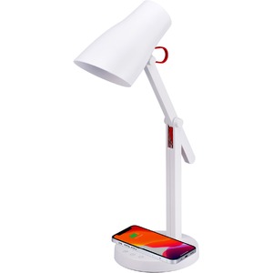 Bostitch Wireless Charging LED Desk Lamp, White