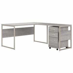 Bush Business Furniture Hybrid Platinum Gray Desking