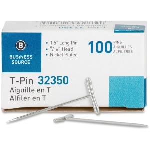 Business Source High Quality Steel T-pins