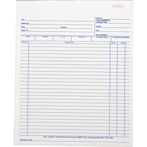 Business Source All-purpose Carbonless Forms Book