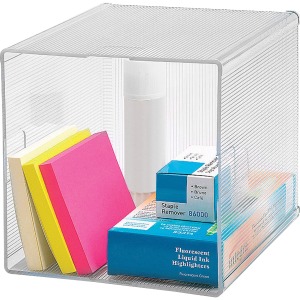 Business Source Clear Cube Storage Cube Organizer