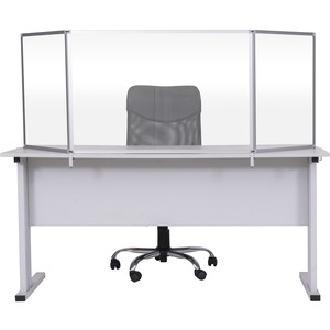 Bi-silque Desktop Divider Glass Barrier