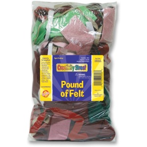 Creativity Street Pound Of Felt, Assorted Colors, 10 X 11.75, 1 Lb.