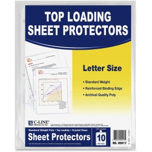 C-Line Standard Weight Poly Sheet Protector