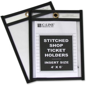 C-Line Shop Ticket Holders, Stitched