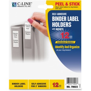 HOLDER,BNDR LBL,2",12PK