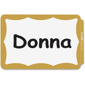 C-Line Self-Adhesive Name Tags