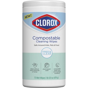 Clorox Free & Clear Compostable All Purpose Cleaning Wipes