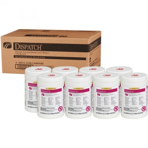 Dispatch Hospital Cleaner Disinfectant Towels with Bleach