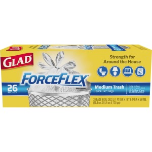 Glad Medium Quick-Tie Trash Bags - ForceFlex