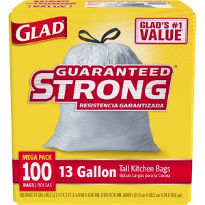 Glad ForceFlex Tall Kitchen Drawstring Trash Bags