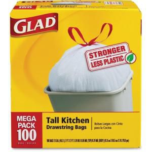 Glad ForceFlex Tall Kitchen Drawstring Trash Bags