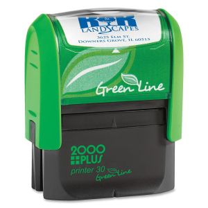 COSCO 2000 Plus Green Line Self-inking Stamp