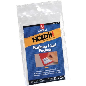 Cardinal HOLDit! Business Card Pockets