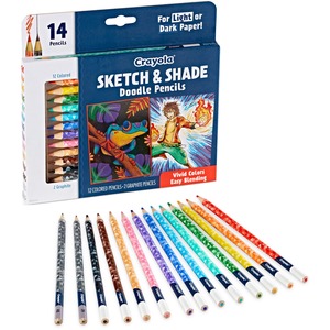 Crayola Sketch & Shade Doodle Pencils