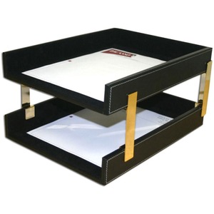 Dacasso Double Front Load Stacking Letter Tray