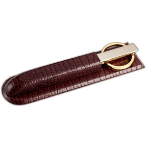 Dacasso Crocodile Embossed Leather Library Set