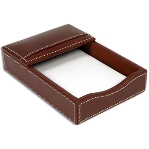 Dacasso Rustic Leather Double Legal-Size Trays