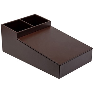 Dacasso Leather Coffee Condiment Organizer