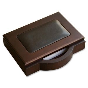 Dacasso Walnut & Leather Memo Holder