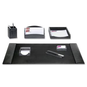 Dacasso Embossed Leather Desk Set