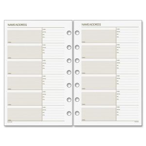 Day Runner Telephone/Address Planner Pages