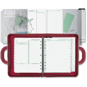 Day-Timer Vinyl Attache Binder Organizer Set